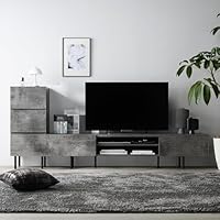 Amazon｜RASIK テレビ台 収納 2点セット (テレビボード180cm幅 +